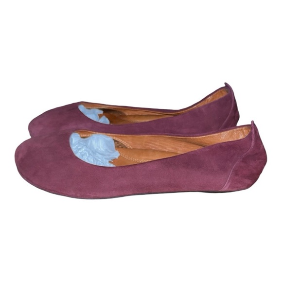 Gentle Souls ballet flats size 9.5 maroon suede burgundy non slip fall comfort - Picture 1 of 8
